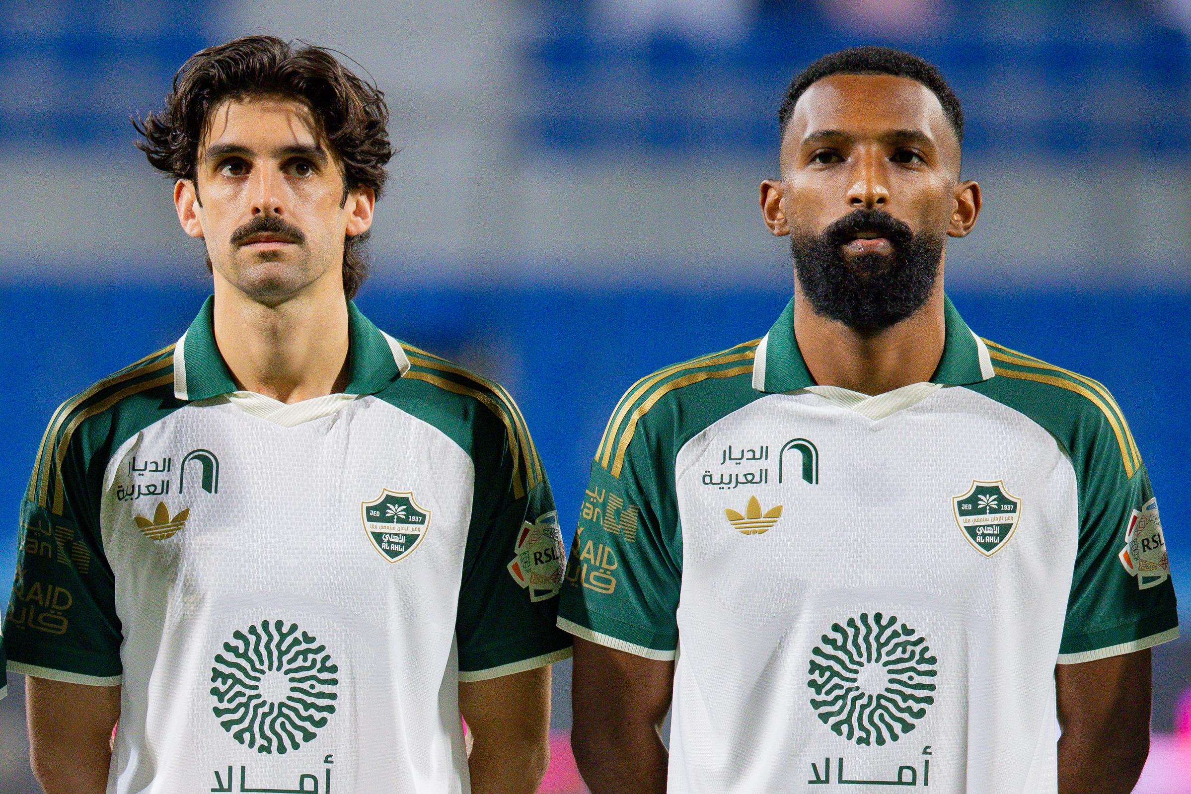 Trincão ao lado de Al-Buraikan, autor do golo da reviravolta - Foto:  X/@AlAhli_FC