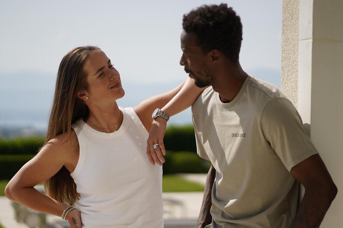 Elina Svitolina, tenista ucraniana, e Gael Monfils, de França