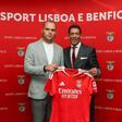 Alfred Sadoyan e Rui Costa, presidente do Benfica - SL Benfica