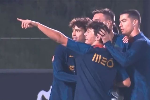 Ronaldo para João Neves: «Boa visão, miúdo!» (vídeo)
