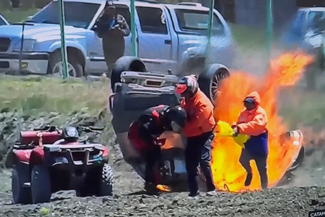 Piloto argentino escapa milagrosamente a explosão (vídeo)