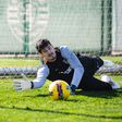 Kovacevic num dos treinos do Sporting, na Academia de Alcochete