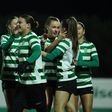 Formação verde e branca celebrou efusivamente a continuidade nas competições europeias