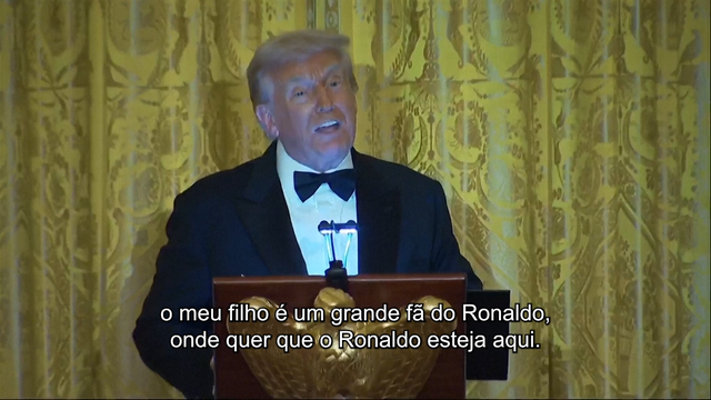 Trump agradece a Ronaldo presença na Casa Branca: «O meu filho é grande fã...»