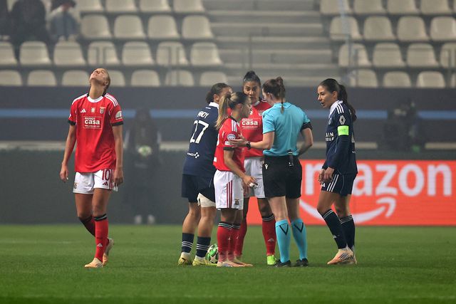 Caroline Moller deixou Benfica reduzido a 10 - Foto: CHRISTOPHE PETIT TESSON/EPA