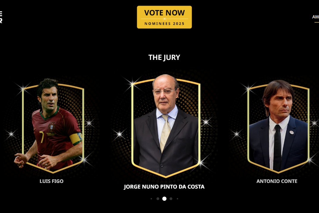 A lista dos membros do júri para os Globe Soccer Awards ainda conta com Pinto da Costa
