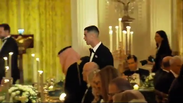Ronaldo no jantar de gala na Casa Branca