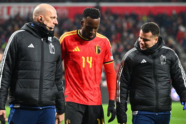 Lukebakio, extremo do Benfica, lesionou-se em representação da Bélgica - Foto Imago