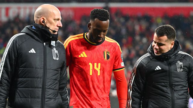 Lukebakio, extremo do Benfica, lesionou-se em representação da Bélgica - Foto Imago