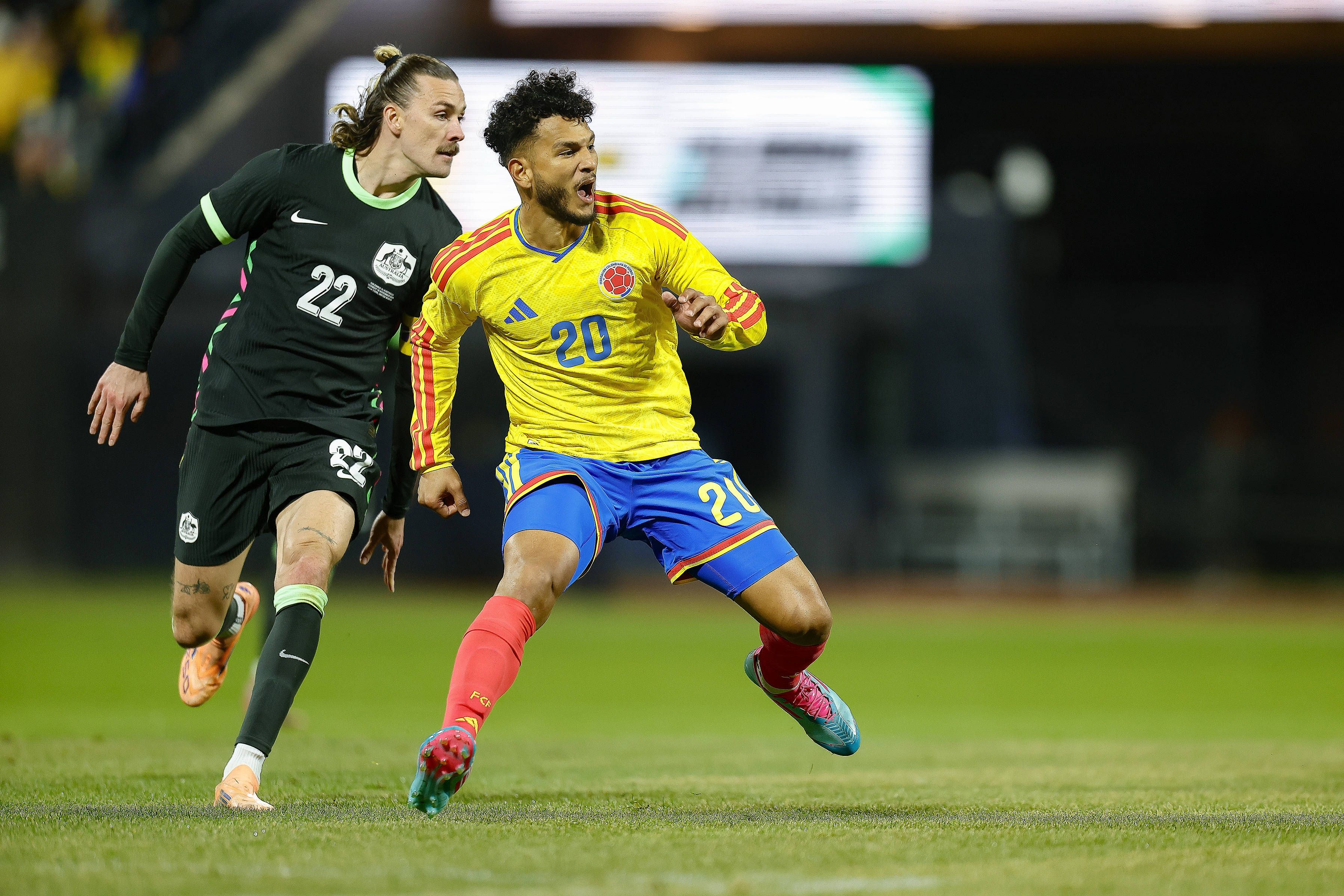 Luis Suárez jogou 70 minutos pela Colômbia frente à Austrália - Foto: IMAGO