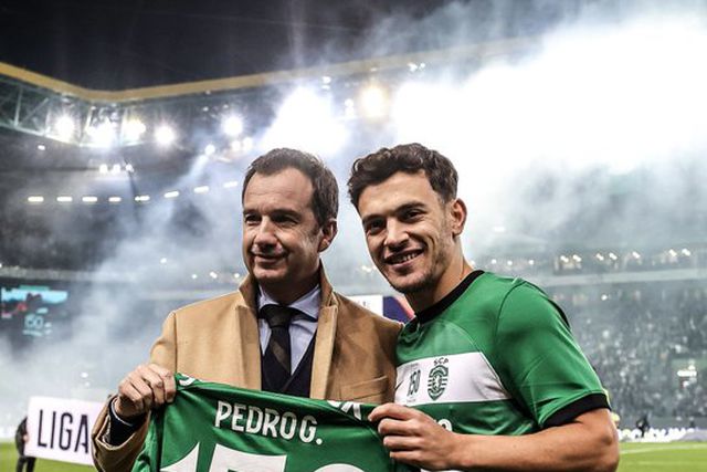 Sporting: Pedro Gonçalves distinguido pelos 150 jogos de leão ao peito