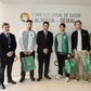 Os capitães Gonçalo Inácio, Daniel Bragança e Morten Hjulmand no Hospital Garcoa de Orta - Foto: SPORTING CP