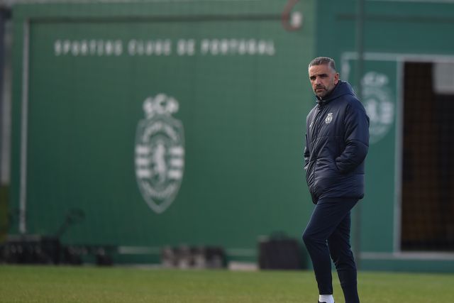 Rui Borges, treinador do Sporting que conquistou a dobradinha - Foto: MIGUEL NUNES