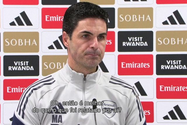 Arteta revelou o que quer receber para o Natal... e houve risos