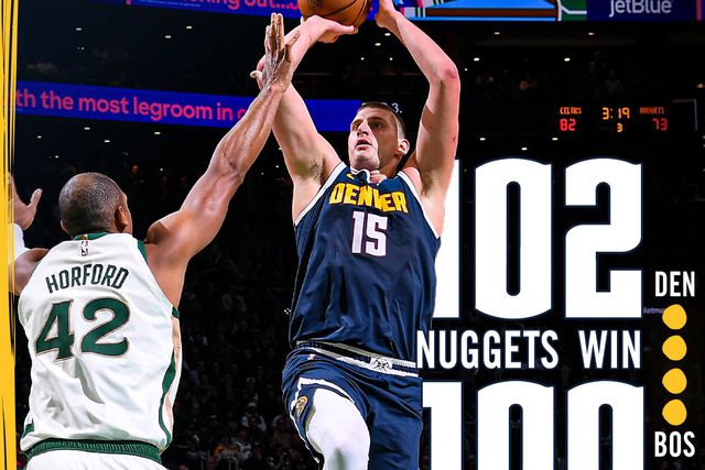 Jokic e os Nuggets serviram aos Celtics a primeira derrota em casa