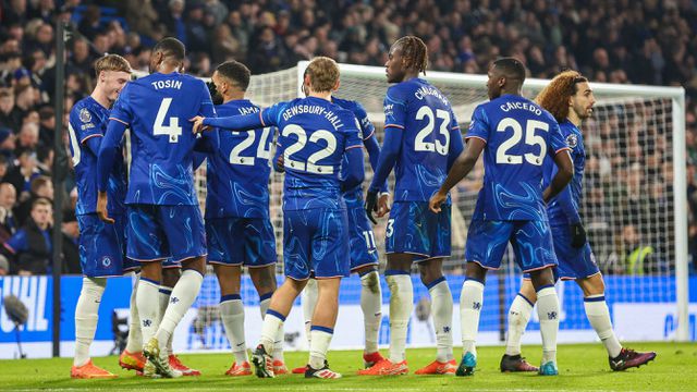 Festejos do Chelsea frente ao Wolverhampton