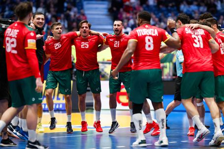 Seleção Nacional de andebol, no Mundial 2025 (foto EHF)