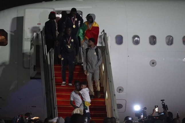 Seleção do Senegal recebida por Presidente e governo