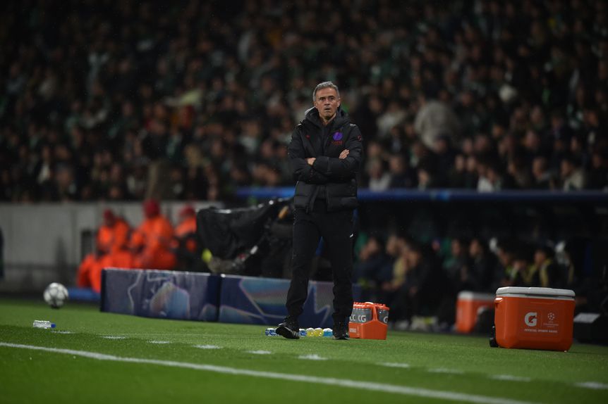 Apesar da derrota, Luis Enrique elogiou a exibição do PSG. Foto: Miguel Nunes