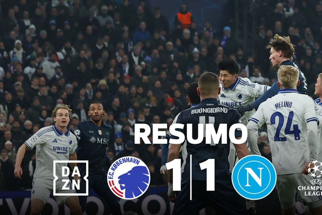 Nápoles tropeça em Copenhaga e pode ser ultrapassado pelo Benfica (resumo)