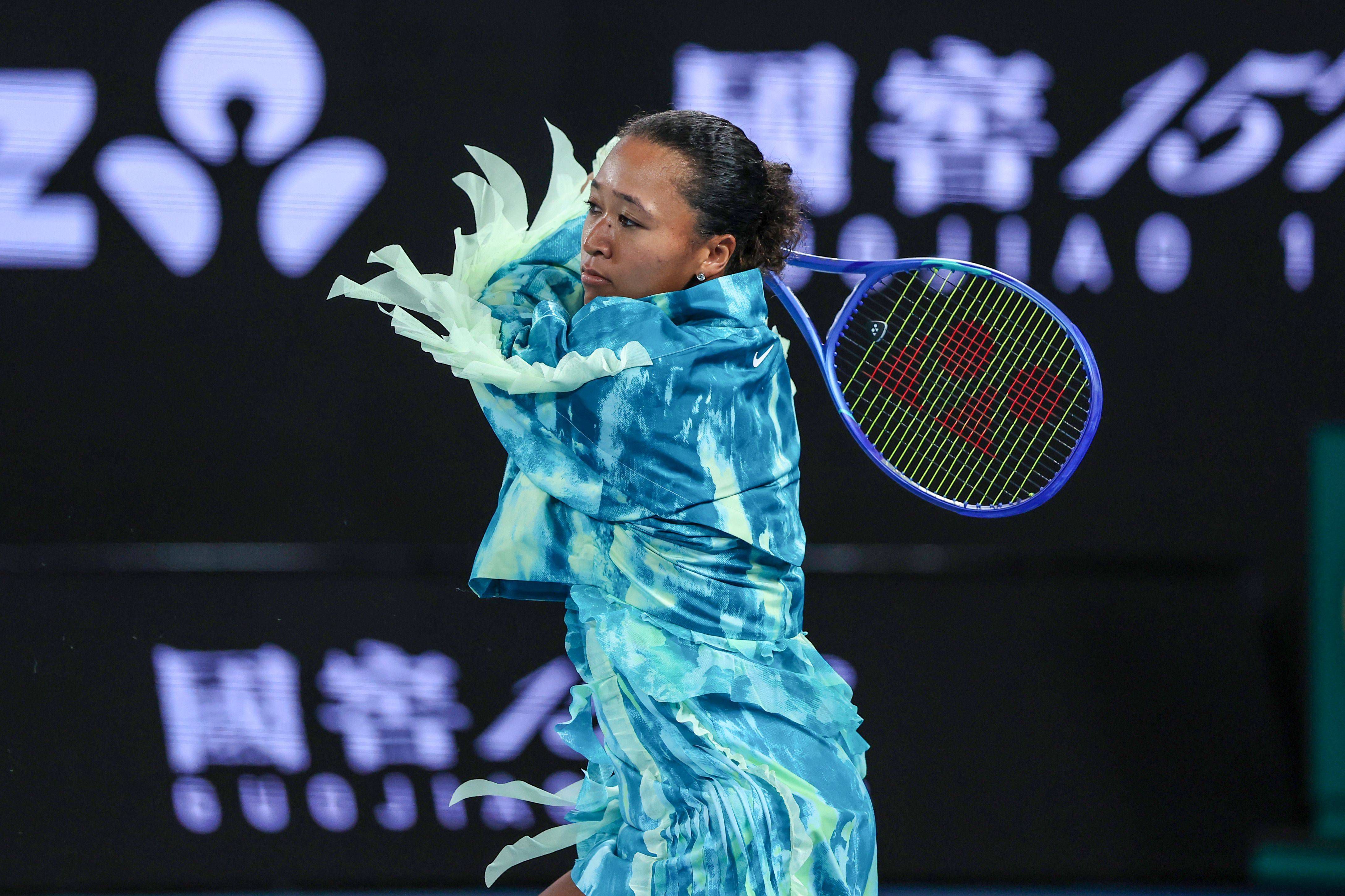 A entrada em court de Naomi Osaka para a estreia no Open da Austrália - Foto: Imago