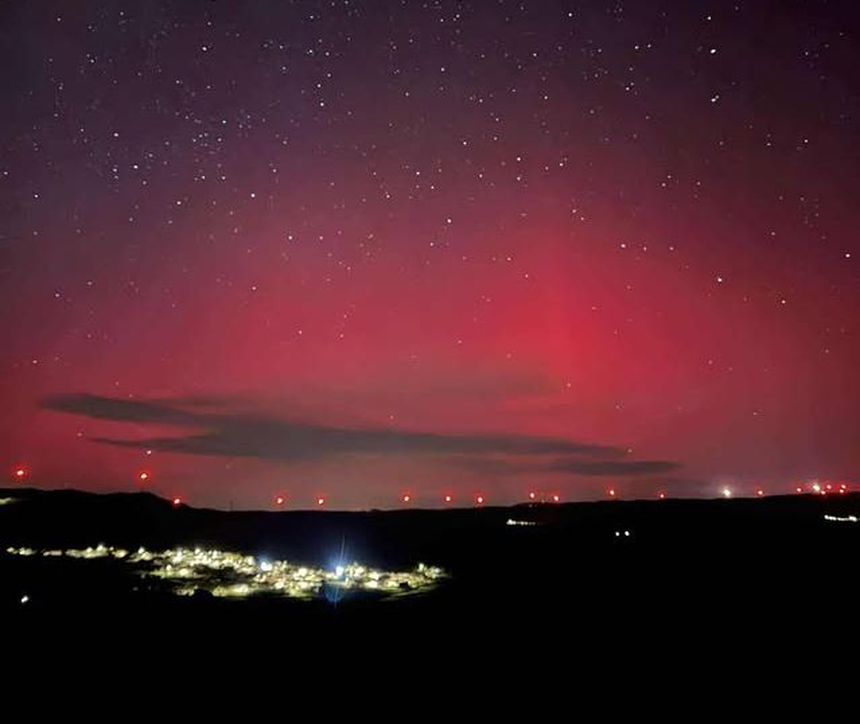 Aurora em Raiz do Monte, Vila Pouca de Aguiar  - Instagram/MeteoTrasosMontes