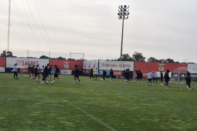 Treino do Benfica no Seixal
