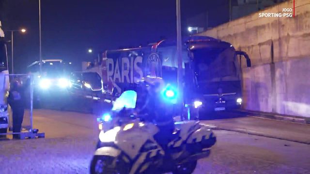 Chegada do autocarro do PSG a Alvalade