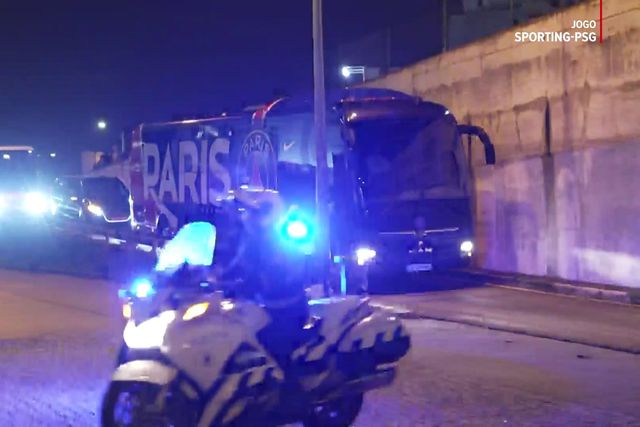 Chegada do autocarro do PSG a Alvalade
