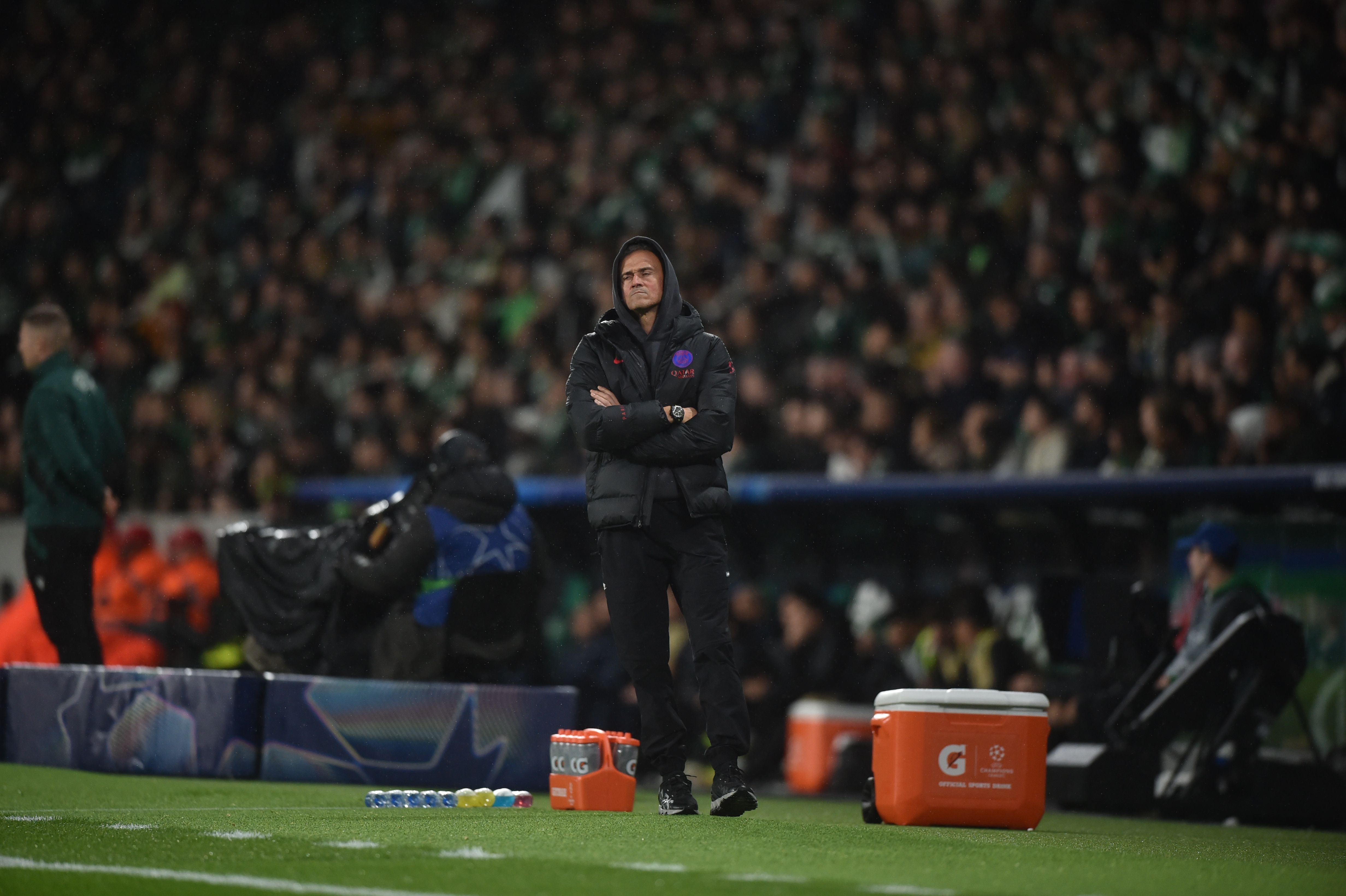 Luis Enrique em Alvalade. Foto: Miguel Nunes