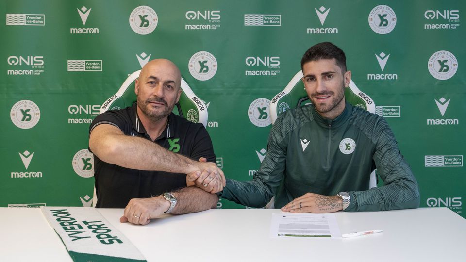 Cristiano Piccini assinou com o Yverdon Sport (Foto: Yverdon Sport)