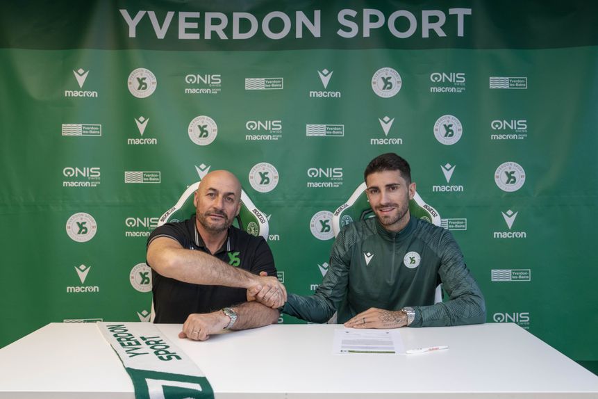 Cristiano Piccini assinou com o Yverdon Sport (Foto: Yverdon Sport)