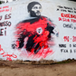 Pintura de Eusébio no Campinho da Mafalala