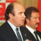 Vale e Azevedo, presidente do Benfica, e Graeme Souness, treinador, em 1999