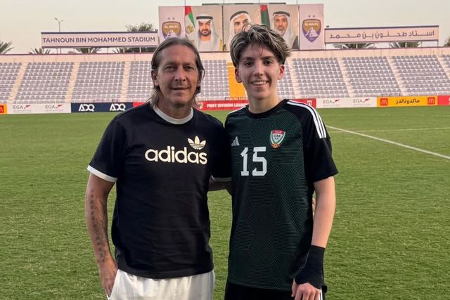 Míchel Salgado com o filho mais novo, Alan - Foto; Instagram/Míchel Salgado