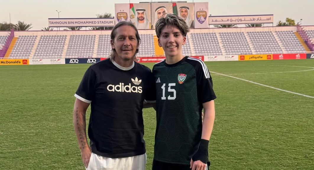 Míchel Salgado com o filho mais novo, Alan - Foto; Instagram/Míchel Salgado