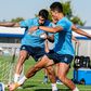 Alan Varela e Alberto Costa em ação no treino, no Olival - Foto: FC Porto