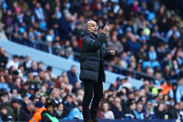 Pep Guardiola, treinador do Manchester City