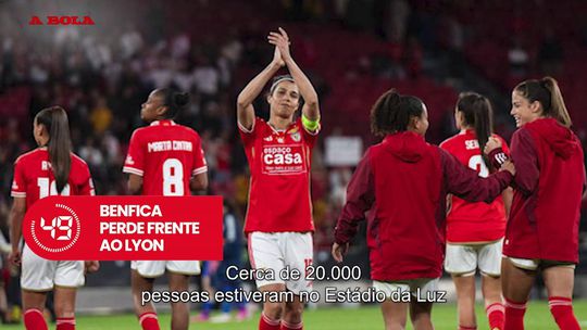 A BOLA em 59 segundos: Derrota do Benfica frente ao poderoso Lyon, Futebol Feminino no FC Porto e a entrevista de Bruno Fernandes