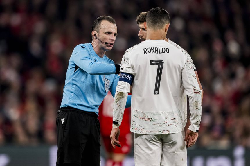 Irfan Peljto apitou o jogo de Portugal na Dinamarca