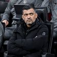 Sérgio Conceição no banco de suplentes do Milan