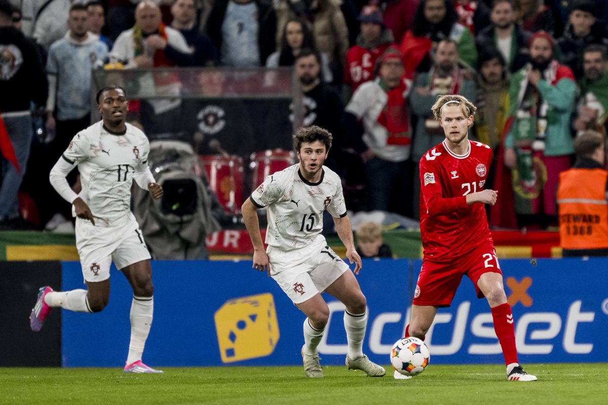 Dinamarca-Portugal, 1-0 João Neves concorda com Rúben Dias: «Devíamos ter mais intensidade»