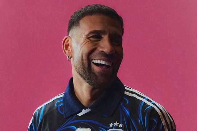 Otamendi com o equipamento alternativo da Argentina - Foto: Instagram/Otamendi