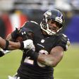 Terrance West, ex-running back pelos Baltimore Ravens na NFL em 2017