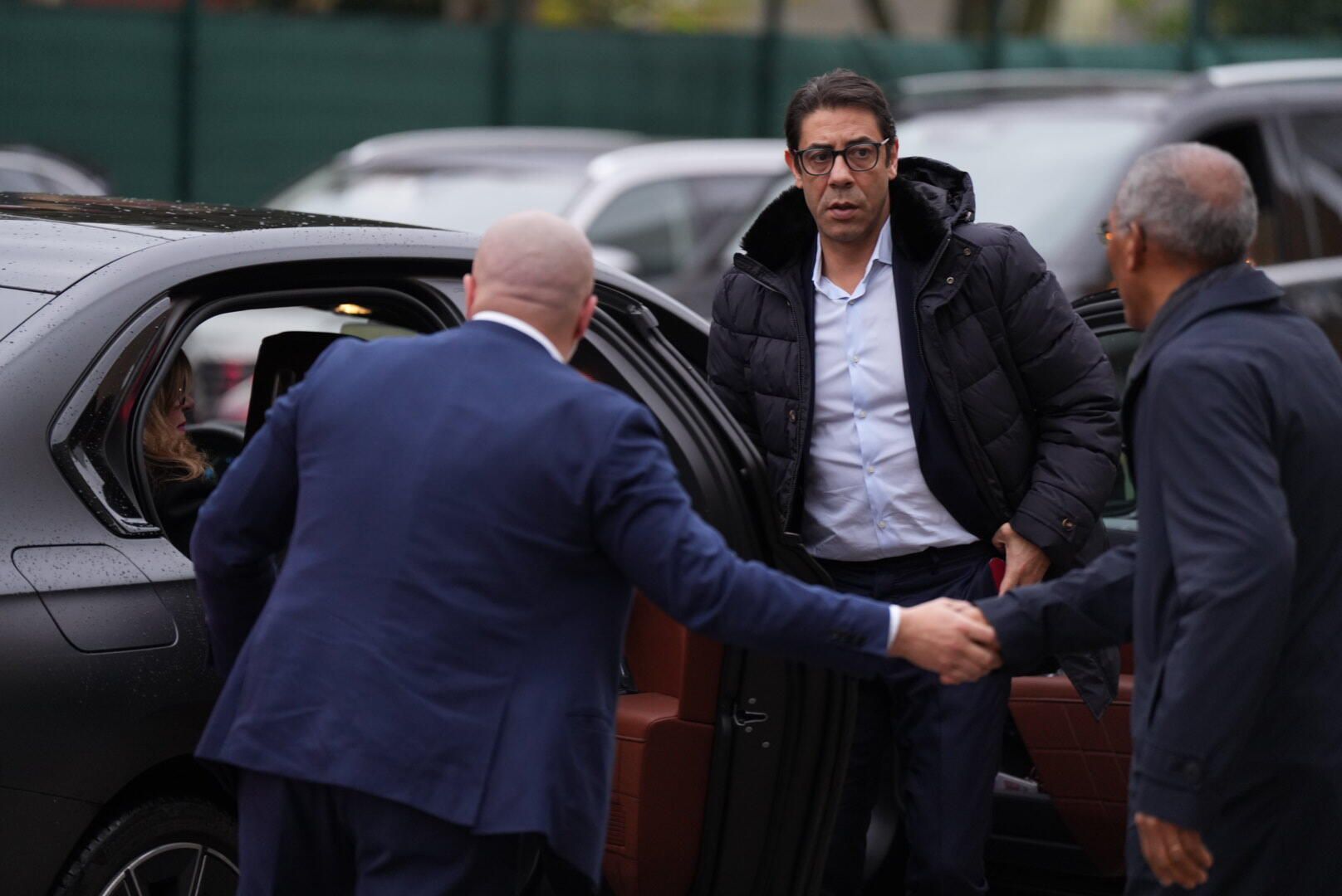 Rui Costa chega ao velório de Silvino (Foto: Maycon Quiozini)