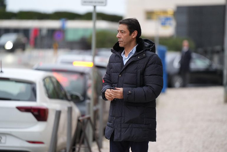 Rui Costa no velório de Silvino (Foto: Maycon Quiozini)