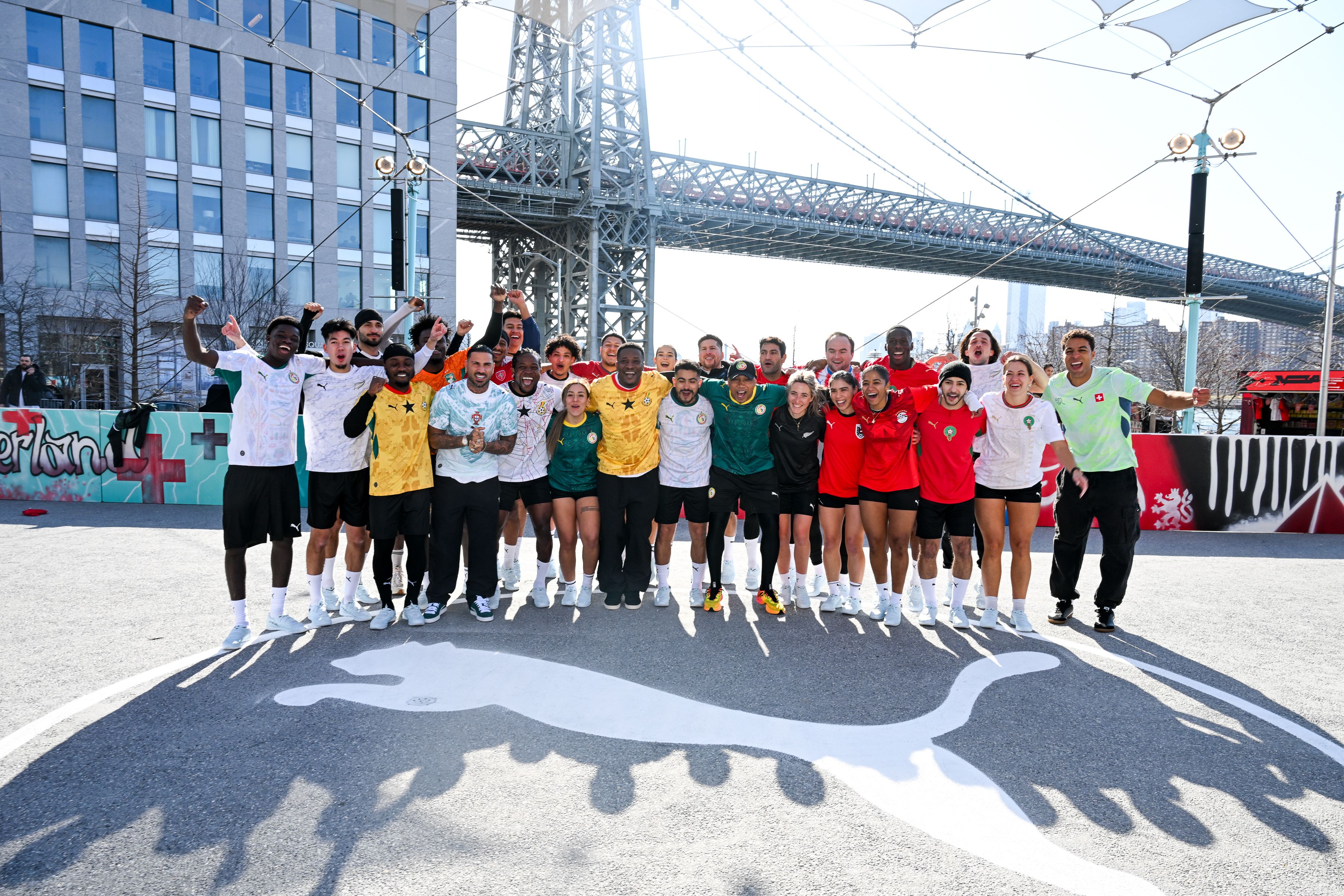 Representantes das 11 nações representadas pela Puma (Foto: Puma)