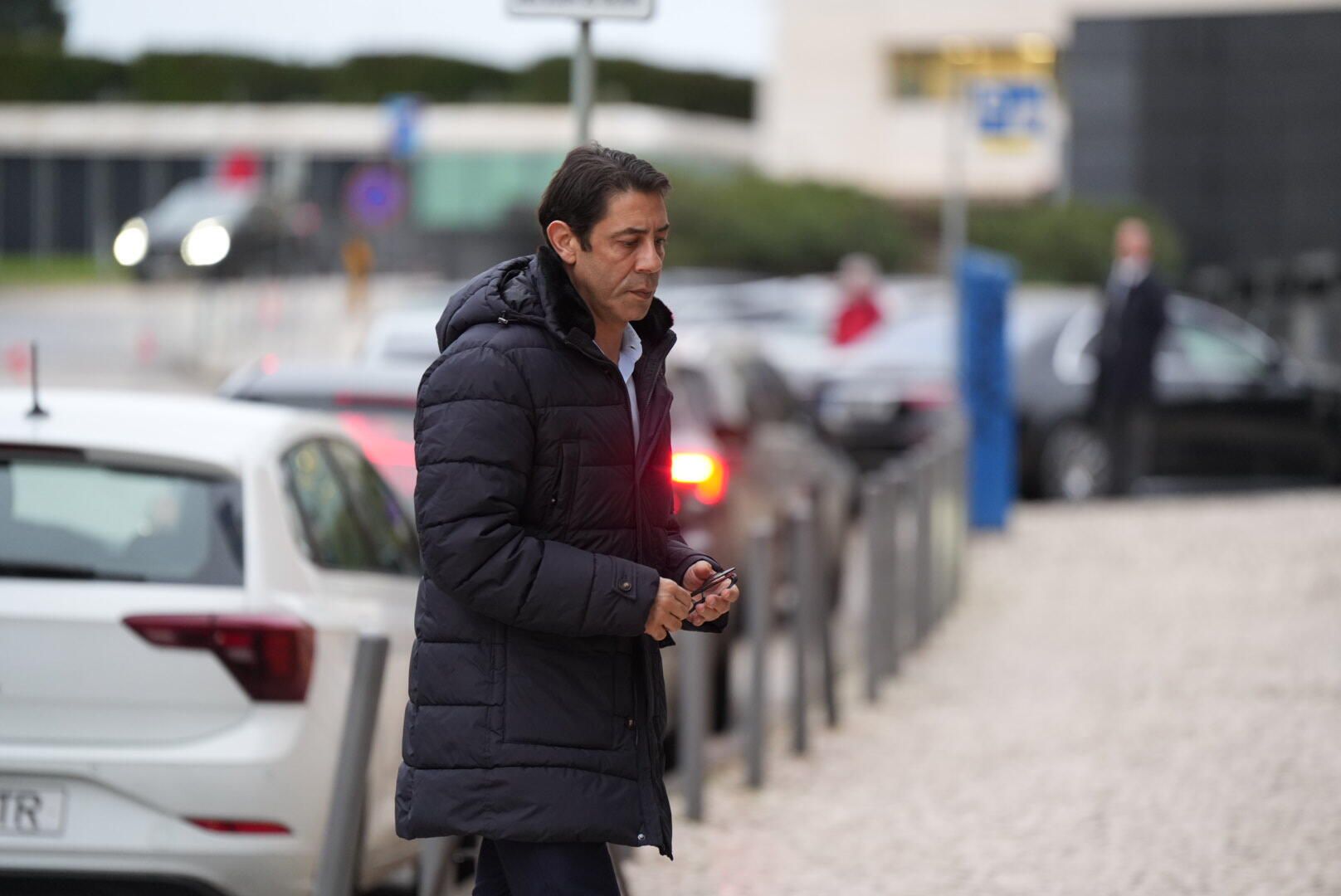 Rui Costa no velório de Silvino (Foto: Maycon Quiozini)