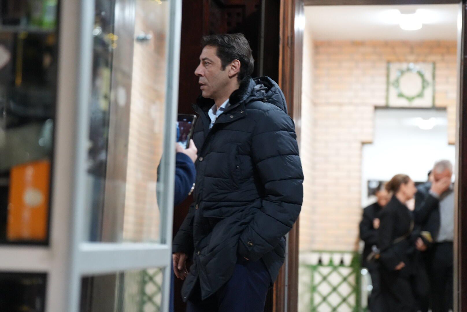 Rui Costa à saída do velório de Silvino (Foto: Maycon Quiozini)