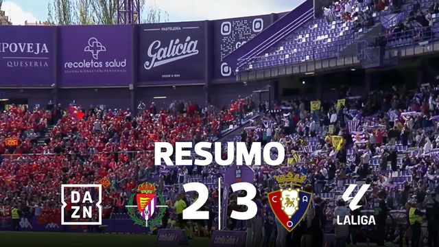 Dois penáltis, cinco golos: o resumo do Valladolid-Osasuna